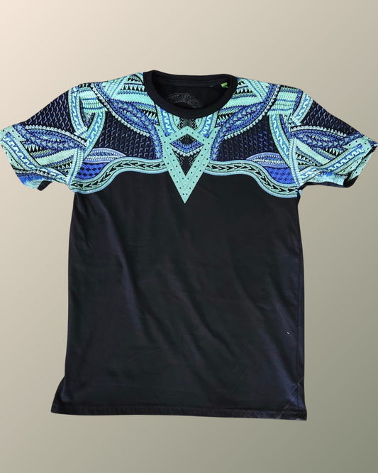 Psychedelic Alebrije Skin Pattern Inspired T-shirt | UV Reactive Screen print | Rave Festival Wear